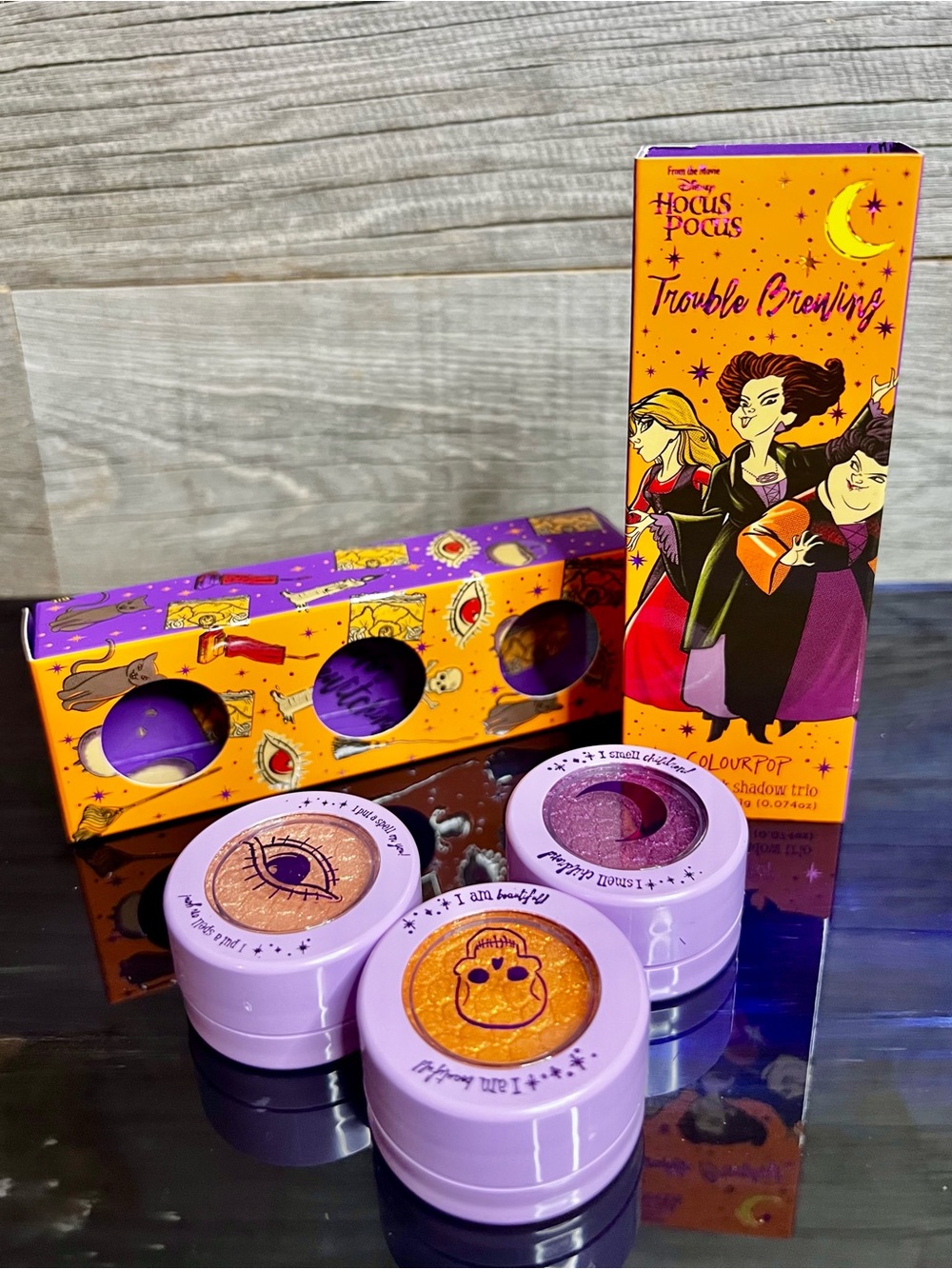 ColourPop x Hocus Pocus Super Shock Trio, NWOT 🆕, Perfect for Spooky Season